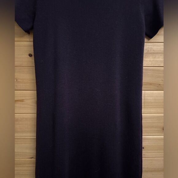 Vintage Talbots Size Medium Eggplant Purple Merino Wool  Maxi Dress - Picture 6 of 12